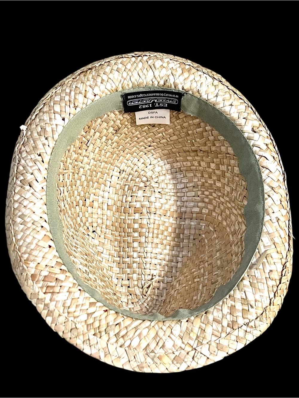 Unisex straw fedora hat from Cruzan Rum - Picture 3 of 5